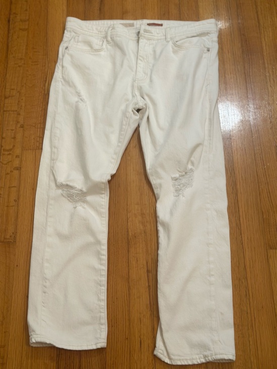 Pilcro Denim - Anthropologie PILCRO Distressed white jeans size 32 (¥¥)